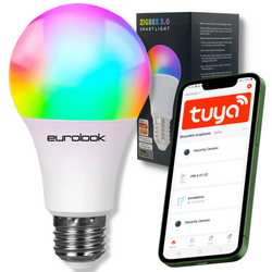 Inteligentna Żarówka LED RGB Zigbee 3.0 E27 EUROLOOK TU-011-Z-LB