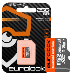 Karta Pamięci microSD 256 GB EUROLOOK Class 10 V30 Dedykowana Do Kamer WiFi